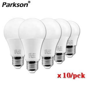 10pcs E27 LED 전구 220V 240V 18W 15W 12W 9W 6W 3W 스포트라이트 전구 LED 램프 Lampada Bombillas Lamparas 홈 테이블 램프