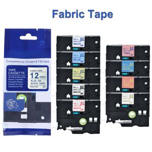 1PK 12mm 라벨 호환 Brother FA3R FA231 FA3 FA53 Brother PT 라벨 메이커 PTH110 PTD210 프린터 용 라벨 테이프의 패브릭 아이언