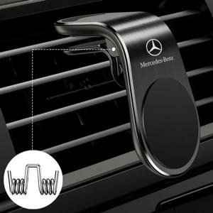 마그네틱 자동차 전화 홀더 에어 벤트 클립 마운트 핸드폰 GPS 지원 메르세데스 벤츠 AMG GLC GLE GLB W205 W203 W211 W212 W213