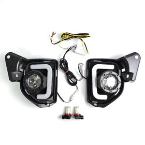 LED 12V ABS 자동차 안개등 DRL 주간 주행등, 도요타 하이에이스 2014 2015 2016 2017 2018, 방향 지시등 포함, 2 개