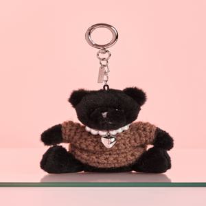 [닥스 액세서리] [[24FW]] DCHO4F055BK [DAKS BEAR] 곰돌이 키링 겸 참장식(옷 탈부착 가능)