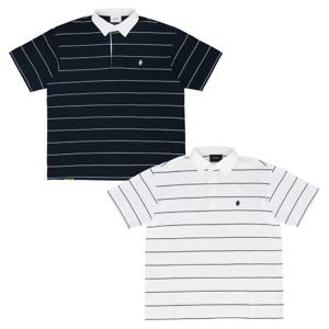 빈트릴 공용 스트라이프 럭비 오버핏 반팔 티셔츠 BA232TS019 DT