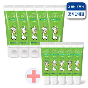 제니튼 닥터제니 저불소 유아 어린이 치약 60g+미니 15g x5개 5-7세