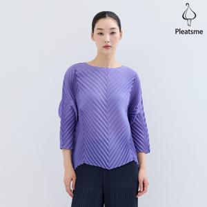 [최초가 158000원] 펀칭 V 핸드 플리츠 티셔츠_EPTSS325008