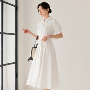 (~XXL까지) 사온 카라 래글런매 벨트 플레어 원피스 여름 하객룩 오피스룩 데이트 모임 미시 빅사이즈