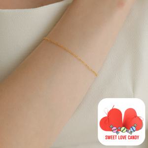 [14K GF/달콤달달사탕패키지] 어느 달콤한 하루 14K GOLD FILLED 팔찌/발찌+핑크선물포장+쇼핑백