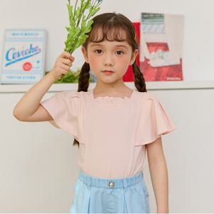 프릴날개티셔츠(코랄)