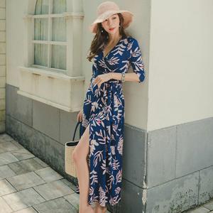 [브리치] 비바럽 / 랩원피스 커버업 바캉스 롱 비치원피스 OP12823F