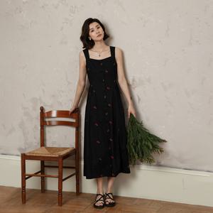 LS_Slim seaside beach dress