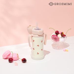 스테인리스 빨대컵 유아컵 아기물병 체리쉬 300ml