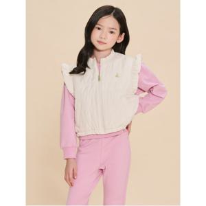 [30%OFF]여아 러블리 패딩 베스트 - 아이보리