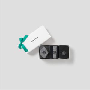 빈폴ACC(골프) [발편한] 남성 클래식 장목 3족 SET - 블랙 BE51KTB525
