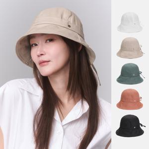 린넨 퍼퓰러 라운드 버킷햇 케디리 (5 colors)