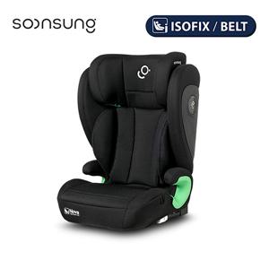 노바 아이사이즈 주니어 카시트 스톤블랙 / 컵홀더+안전벨트 인형(디자인 랜덤)