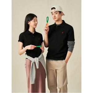 [Essential] 수피마 코튼 피케 티셔츠 - 블랙 (BC5242E115)