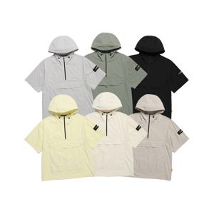 N242UFT941 데일리 경량 우븐 스트레치 반팔 아노락 6종 택1