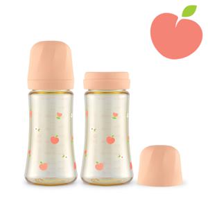 PPSU 피치플라워 300ml 젖병 트윈팩 (로제코랄)