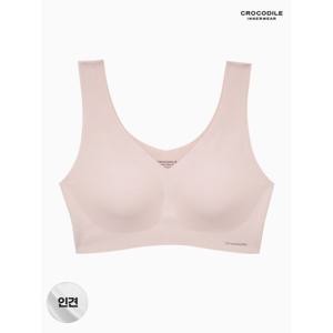 [하프클럽/크로커다일 이너웨어]쿨 인견 에어홀 V넥 감탄브라 1종 오트밀