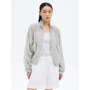 경량 셔링 점퍼  라이트 그레이 (355439LY42)