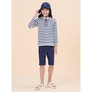 [30%OFF]스트라이프 래쉬가드 세트 - 네이비