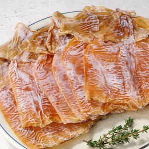 [더주] 껍질벗겨 해풍으로 말린 부드러운 몸통건오징어 10-15미 (260g 내외)