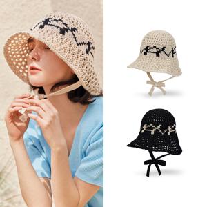 [염정아 착용] VA 디지털 로고 펀칭 보닛햇 (2Color)