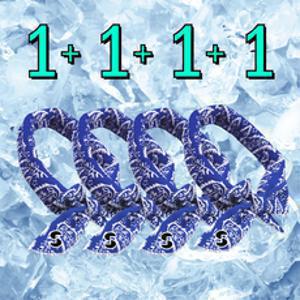 산컴퍼니 냉동 쿨 스카프 아이스 쿨링 넥쿨러 4개(1+1+1+1), 네이비x4개, 4개