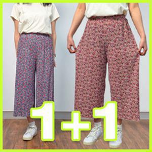 플리츠 꽃주름 냉장고바지 촌캉스 몸빼바지 2종세트