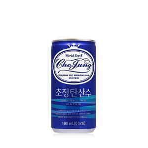 초정탄산수 플레인 190ml 30캔 캔음료 음료수