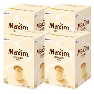 동서 맥심 화이트골드 커피믹스 210T X 4개