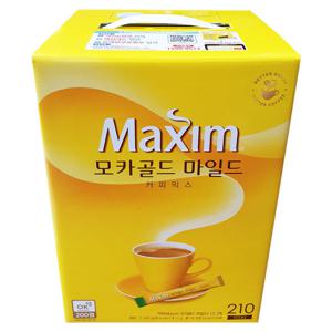 맥심 모카골드 마일드 210T 믹스커피 탕비실 준비실