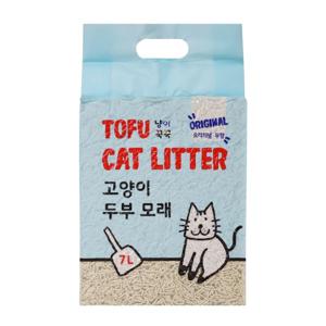 냥이꾹꾹 고양이 두부모래 7L x 6개 오리지널 / 화장실 애완 애묘 탈취 배변 파미데이즈 Palmydays 반려동물