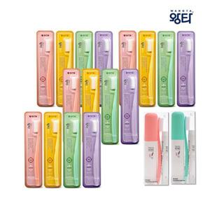왕타칫솔 백선생 왕타미니칫솔 16개+여행용칫솔세트 2개(총 칫솔18개+치약2개+케이스2개))