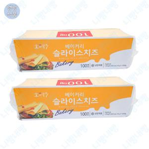 무배 동원 소와나무 베이커리 슬라이스치즈 1.8kg 100매 2개입 냉장포장 무료배송상품