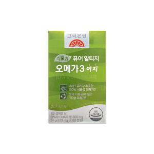 고려은단 퓨어 알티지 오메가3 이지 401mg 60캡슐 1개/mj 식물성 알티지 오메가3 이지로 출고