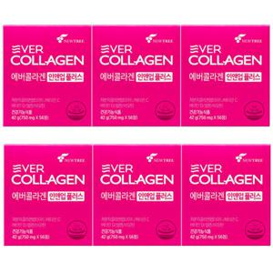 에버콜라겐 인앤업 플러스 750mg X 56정 6박스 24주분 dm
