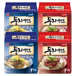 농심 둥지 물냉면 8봉 + 비빔냉면 8봉