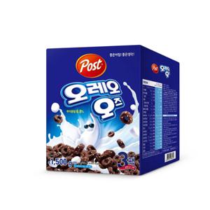 포스트 오레오 오즈 500g x 3 시리얼 귀여운 마시멜로