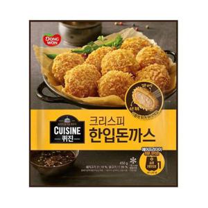 동원 풍미 퀴진 크리스피 한입돈까스 450g 분식 캠핑 출출할때 쉬운 에프 1개 2개 3개 4개 5개 6개 7개 8개