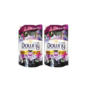 다우니 초고농축 생화 향기 컬렉션 섬유 유연제 미스티크 블랙 1.35L 리필 2개