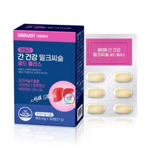 대원제약 데일리 간 건강 밀크씨슬 골드 플러스 90정 3박스 (3개월분)