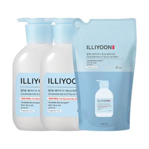 일리윤 세라마이드 아토6.0 탑투토워시 500ml 2개 + 리필 500ml