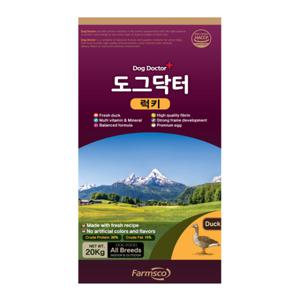 팜스코 럭키 20kg 대형견 애견 강아지사료 개사료