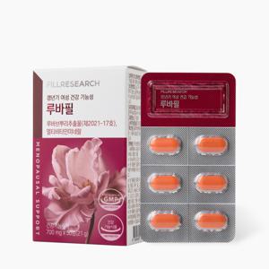 공식판매처 필리서치 루바필 루바브뿌리추출물 여성 갱년기 건강기능식품 30정 1개월