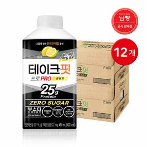 (현대Hmall)남양 테이크핏 프로 레몬 450ml 12개 / 프로틴음료