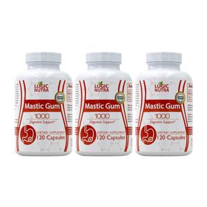 (오플닷컴) 3개 매스틱검 1000 mg 메스틱 Mastic Gum 다이제스티브 서포트 120 캡슐 Logic Nutra 빠른직구