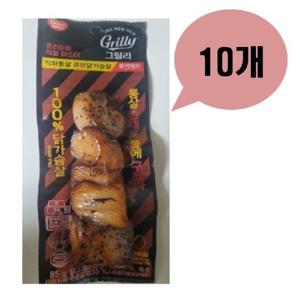 동원 그릴리 직화통살 큐브닭가슴살 블랙페퍼 85g x10개