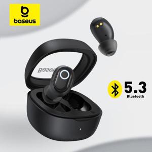 Baseus WM02 무선 이어폰 TWS 블루투스 5.3 헤드폰 작고 편안한 착용감 25 시간의 긴 배터리 수명