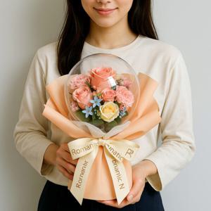 풍선꽃다발 카네이션 장미 꽃다발 LED 아크릴 꽃풍선 화환 당일발송