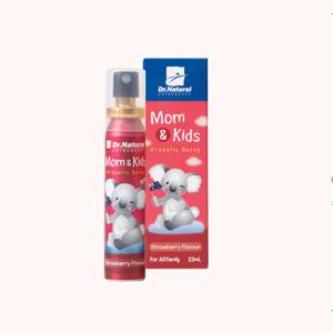 닥터내츄럴 맘앤키즈 과일맛 프로폴리스 스프레이 딸기맛 25ml (구강항균 에너지증진) 우리아이 목건강관리